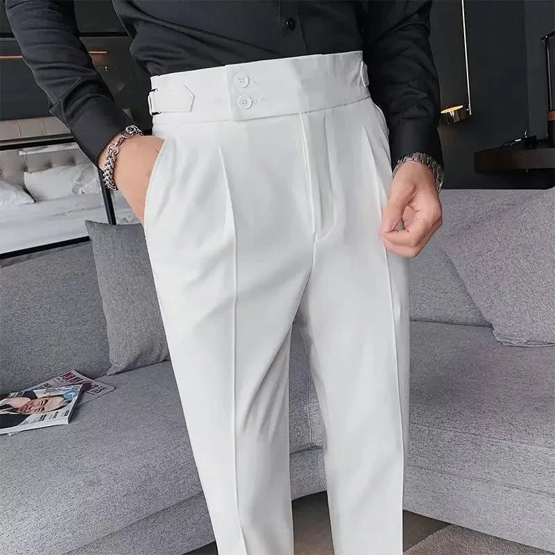 Calça de Alfaiataria Masculina Forllini FL212 em tecido premium, elegante e confortável.