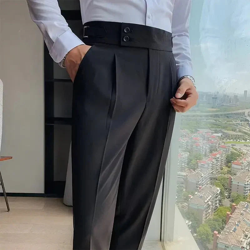 Calça de Alfaiataria Masculina Forllini FL212 em tecido premium, elegante e confortável.