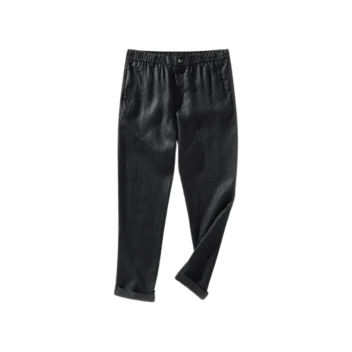 Calça de Linho Masculina Forllini FL010 em linho nobre, elegante e confortável.