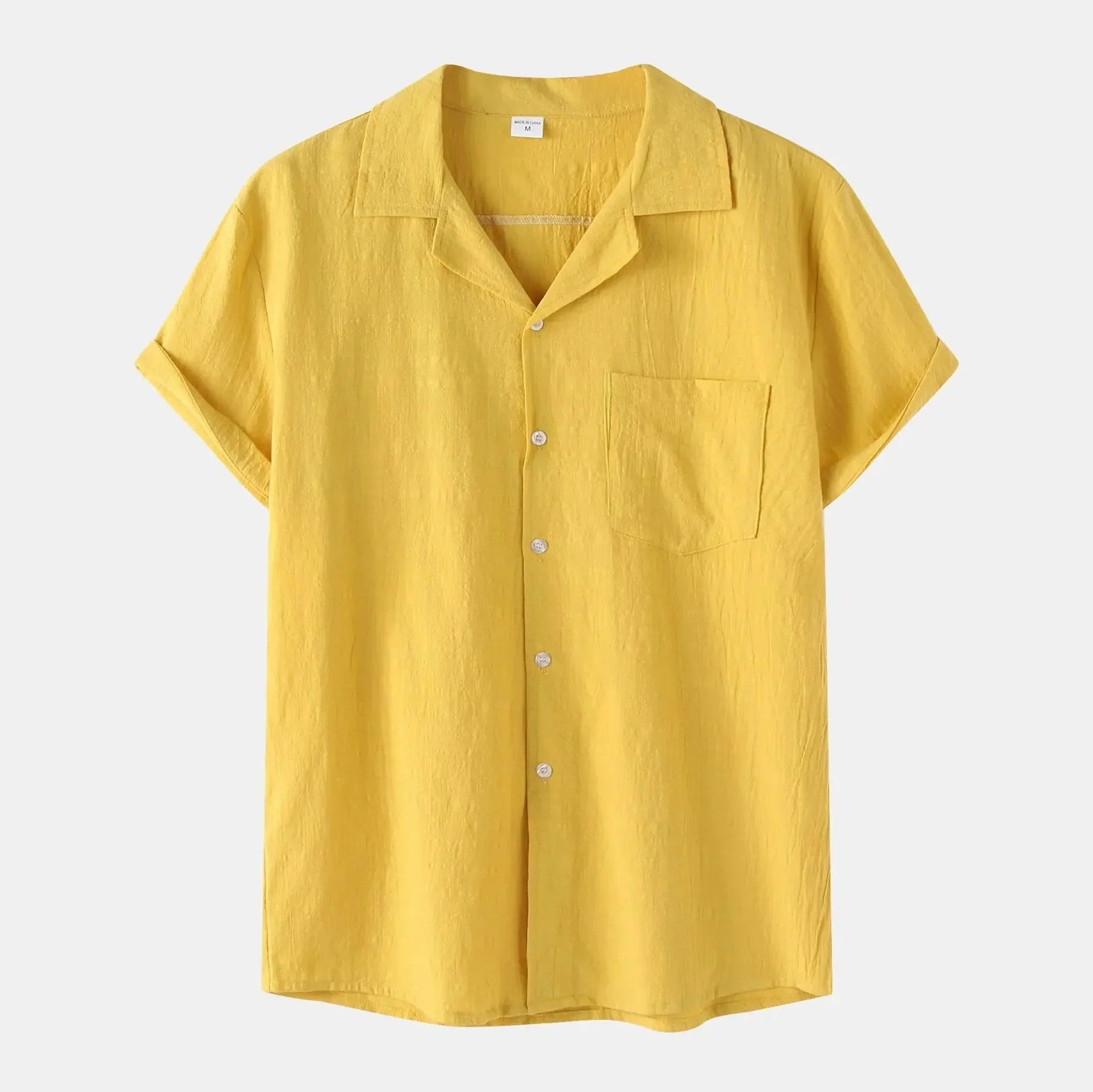 Camisa de Linho Masculina Forllini FL002 em linho premium, elegante e confortável.