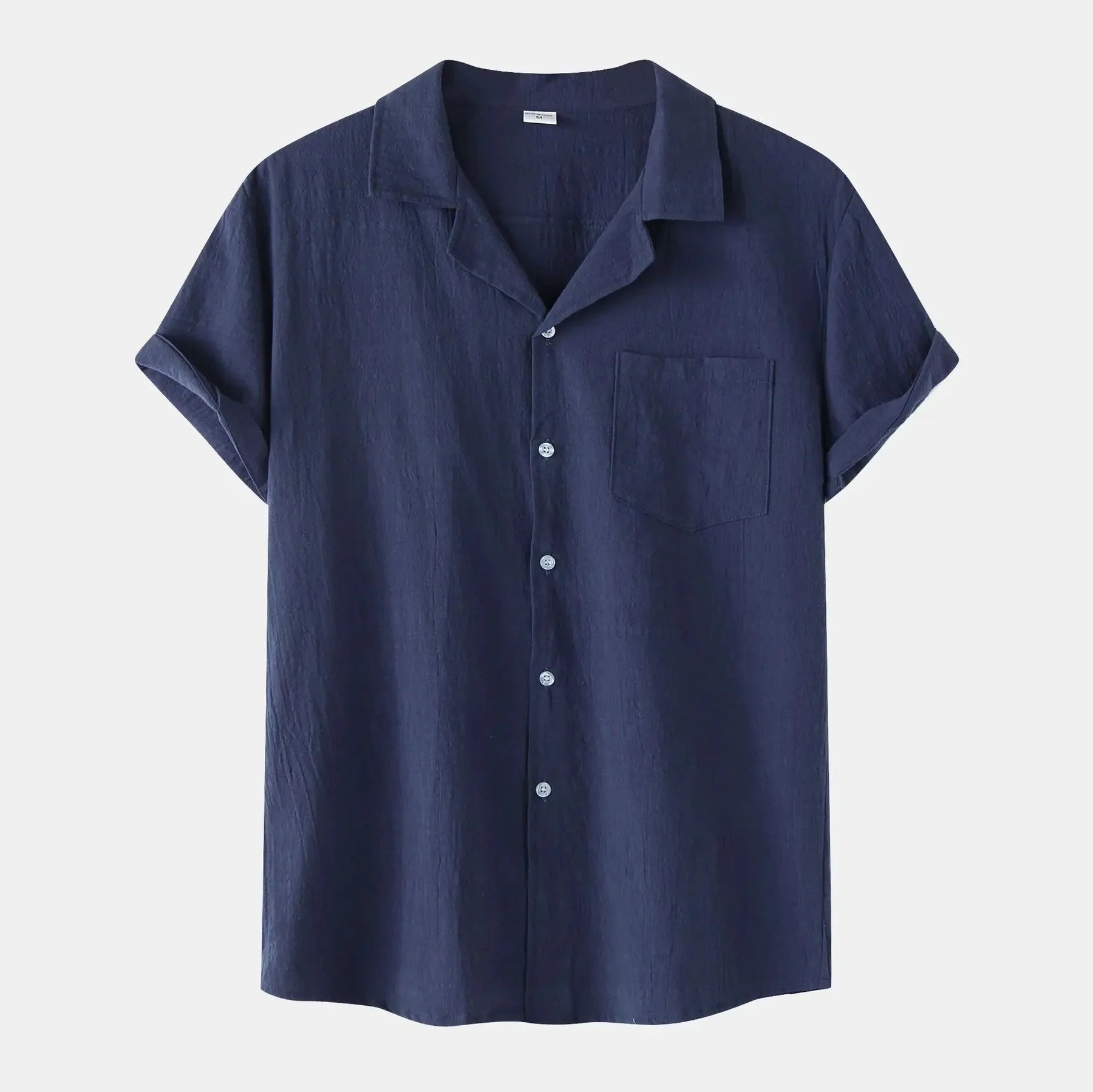 Camisa de Linho Masculina Forllini FL002 em linho premium, elegante e confortável.