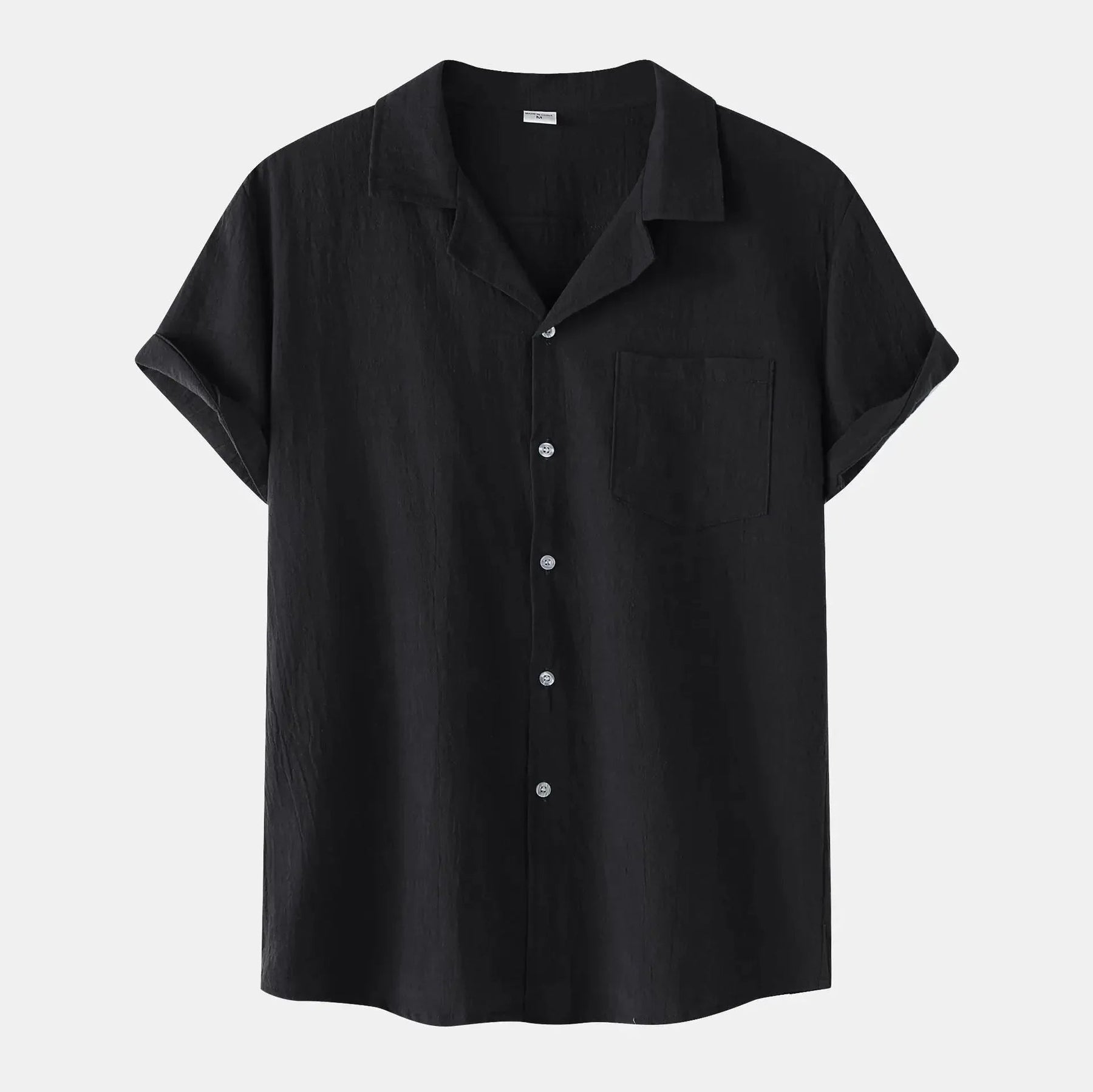 Camisa de Linho Masculina Forllini FL002 em linho premium, elegante e confortável.