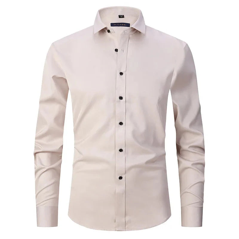 Camisa Social de Algodão Masculina Forllini FL142 em modelagem slim fit