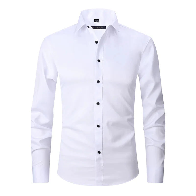 Camisa Social de Algodão Masculina Forllini FL142 em modelagem slim fit