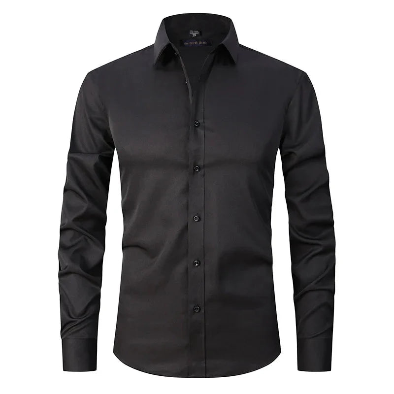 Camisa Social de Algodão Masculina Forllini FL142 em modelagem slim fit