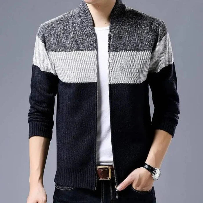 Jaqueta Masculina Grossa de Lã Forllini FL122 em fundo neutro