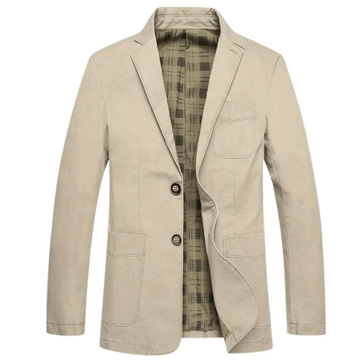 Blazer Masculino Forllini FL032 em algodão, destacando elegância e conforto.