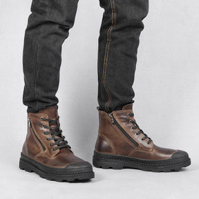 Bota Coturno em Couro Masculino Forllini FL295 com design robusto e moderno.