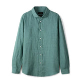 Camisa de Linho Lisa Masculina Forllini FL347 em fundo neutro.