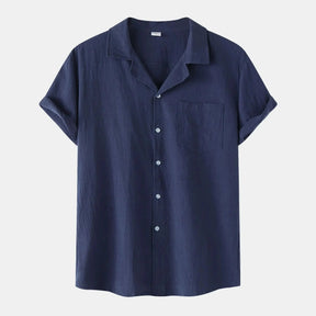 Camisa de Linho Masculina Forllini FL002 em linho premium, elegante e confortável.