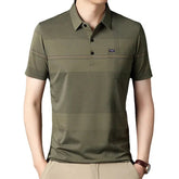 Camisa Polo Masculina Forllini FL237 em fundo neutro, destacando seu design elegante.