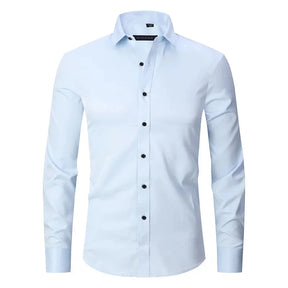 Camisa Social de Algodão Masculina Forllini FL142 em modelagem slim fit