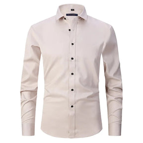 Camisa Social de Algodão Masculina Forllini FL142 em modelagem slim fit