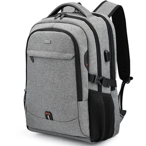 Mochila Executiva Forllini FL084 com porta USB e espaço para notebook.